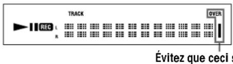 SONY MDSJE640 - Réglage du niveau d'enregistrement - 3