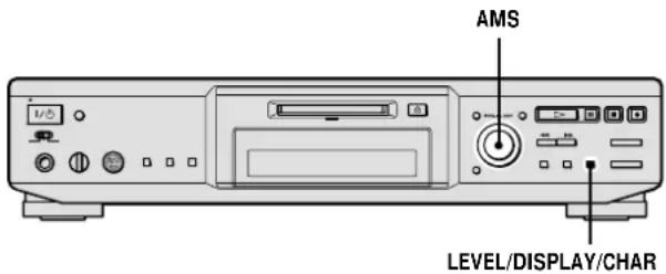 SONY MDSJE640 - Réglage du niveau d'enregistrement - 1