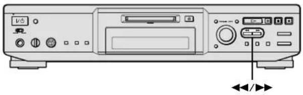 SONY MDSJE640 - Aufsuchen eines bestimmten Punktes in einem Titel - 1