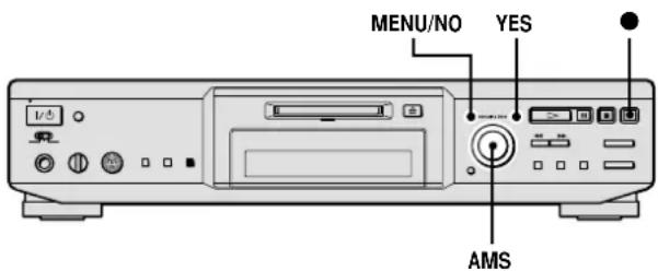MENU/NO YES AMS
