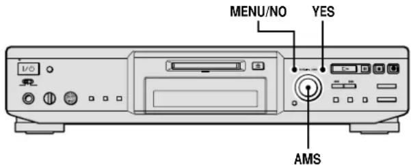 MENU/NO YES AMS
