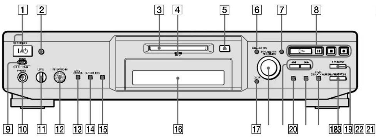 SONY MDSJE640 - Touche● (13) (17) (19) - 1