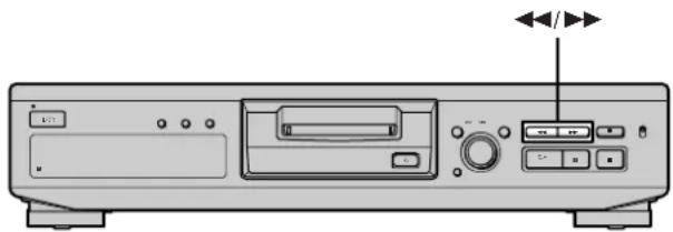SONY MDSJE330 - Búsqueda de un punto especial en una canción - 1