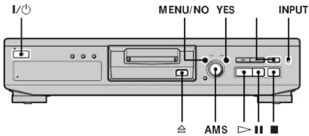 I/ MENU/NO YES INPUT AMS