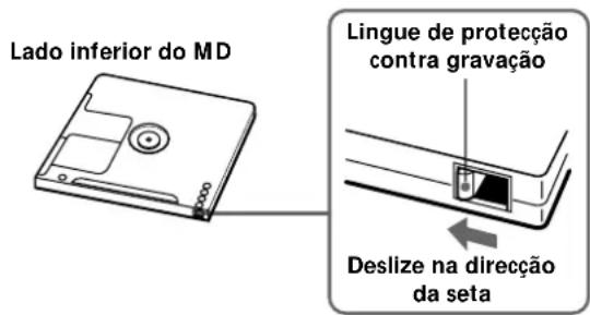 SONY MDSJE330 - Para prevenir o apagamento acidental do material gravado - 1