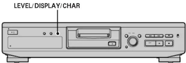 SONY MDSJE330 - Utilização do mostrador - 1
