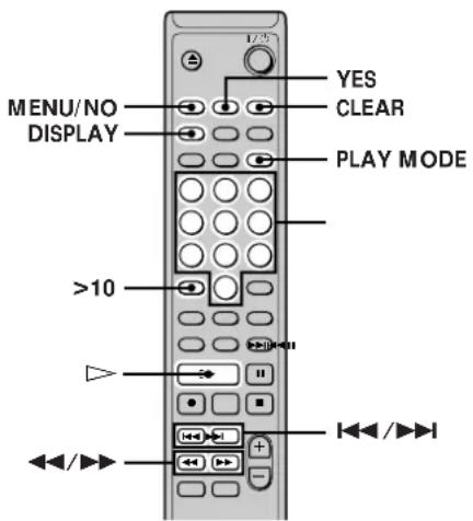 SONY MDSJE330 - Création de votre propre programme (Program Play — Lecture programmée) - 2