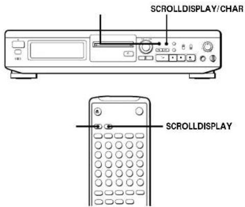 SONY MDSJE510 - Utilização do mostrador - 1