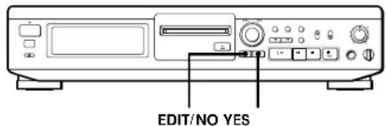 SONY MDSJE510 - Annulation de la dernière opération de montage (fonction UNDO) - 1