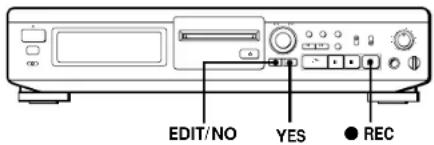 SONY MDSJE510 - Inscription des numéros des plages pendant l'enregistrement (Marquage de plage) - 1