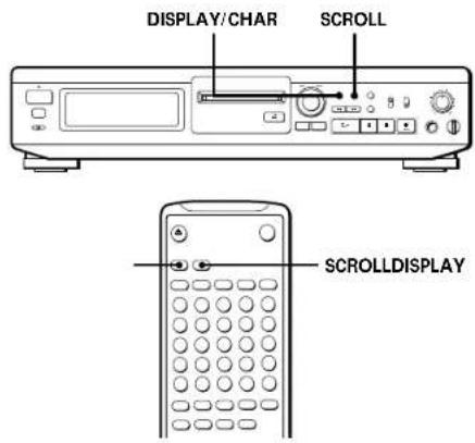 DISPLAY/CHAR SCROLL SCROLLDISPLAY