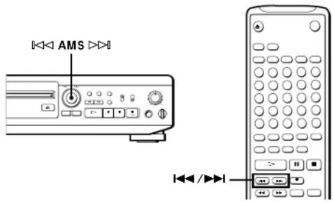 SONY MDSJE510 - Enregistrement sur des plages préexistantes - 1