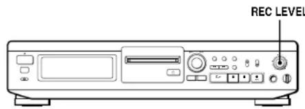 SONY MDSJE510 - Ajuste do nível de gravação - 1
