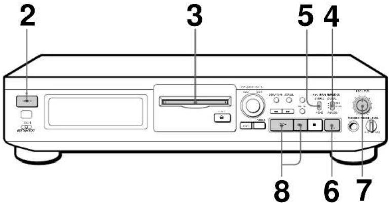 SONY MDSJE510 - Operações básicas - 1