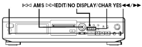 SONY MDSJE510 - Intitulação de gravações (função de intitulação) - 1