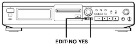 SONY MDSJE510 - Anulación de la última edición (Función de anulación) - 1