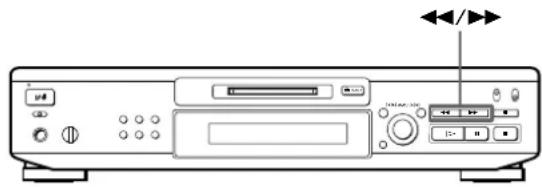 SONY MDSJE520 - Localización de un punto particular de una canción - 1