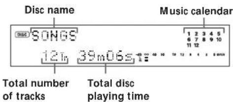 SONY MDSJE520 - Checking the total track number, total disc playing time and remaining recordable time of the disc - 2