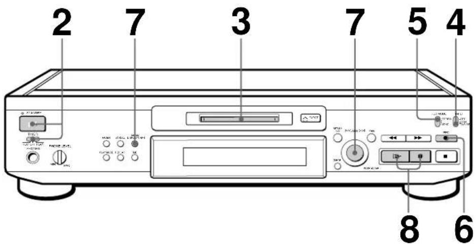 SONY MDSJE520 - Gravação de um MiniDisc - 1
