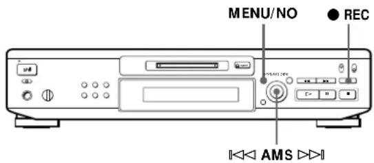 SONY MDSJE520 - Marking Track Numbers While Recording (Track Marking) - 1