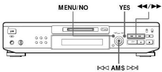 SONY MDSJE520 - Effacement d'un passage d'une plaque (fonction a-b erase) - 1
