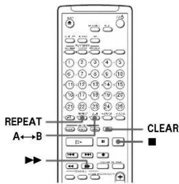 SONY MDSJE520 - Repeating a specific portion (A-B Repeat) - 2
