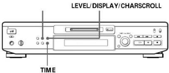 SONY MDSJE520 - Utilisation de l'affichage - 1