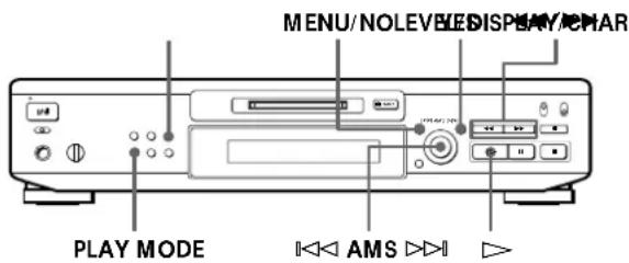 SONY MDSJE520 - Creación de su propio programa (Reproducción programada) - 1