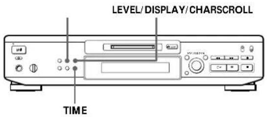 SONY MDSJE520 - Using the Display - 1