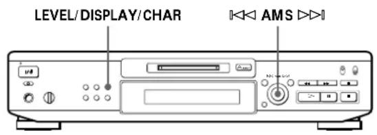 SONY MDSJE520 - Réglage du niveau d'enregistrement - 1