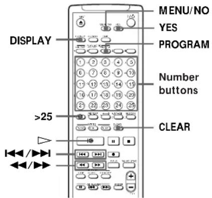 SONY MDSJE520 - Creating Your Own Program (Program Play) - 2