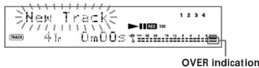 SONY MDSJE520 - Adjusting the digital recording level - 1
