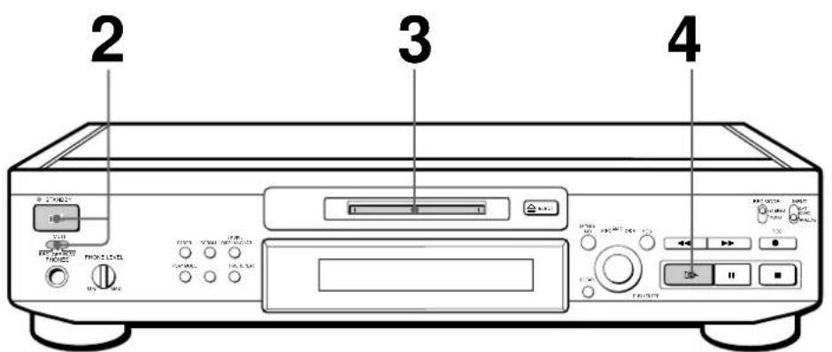 SONY MDSJE520 - Lecture d'un MD - 1