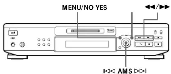 SONY MDSJE520 - Borrado de parte de una canción (Función de bomrado A-B) - 2