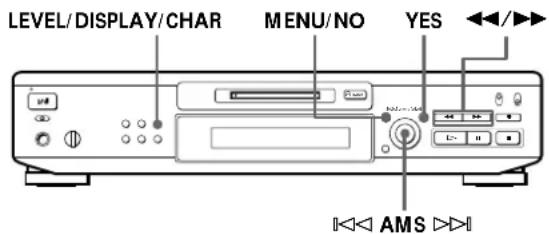 SONY MDSJE520 - Atribuição de titulos às gravações (função de intitulação) - 1