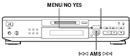 SONY MDSJE520 - Deslocamento de pistas gravadas (função de transferência) - 2