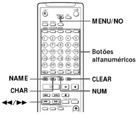 SONY MDSJE520 - Atribuição de titles a pistas e MiniDiscs com o telecomando - 1