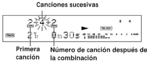 SONY MDSJE520 - Combinación de canrientes grabadas (Función de combinación) - 3