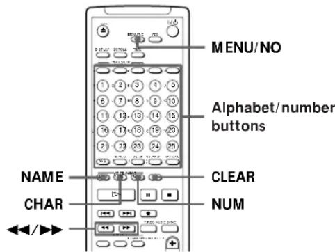 SONY MDSJE520 - Labeling tracks and MDs with the remote - 2