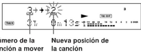 SONY MDSJE520 - Movimiento de canciones grabadas (Funcion de movimiento) - 3