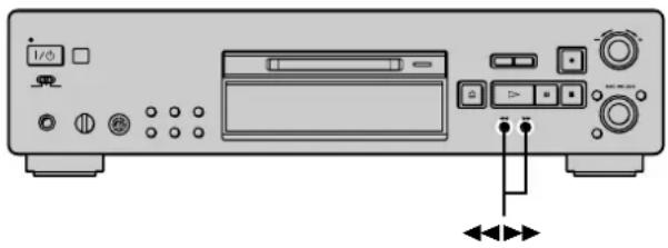 SONY MDSJB940 - Locating a particular point in a track - 1