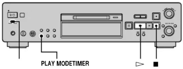 SONY MDSJB940 - Using a timer - 1
