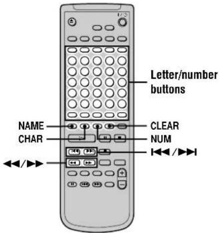 SONY MDSJB940 - Naming a track or MD (NAME) - 2