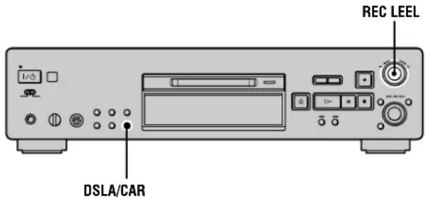 SONY MDSJB940 - Réglage du niveau d'enregistrement - 1
