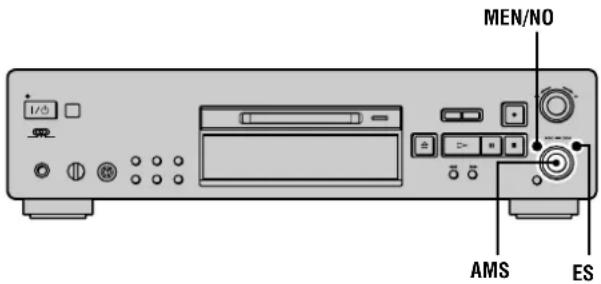 SONY MDSJB940 - Changement de la vitesse de lecture (fonction Pitch Control) - 1