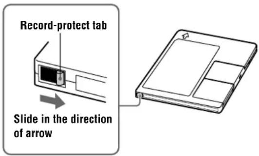 SONY MDSJB940 - To prevent accidental erasure of the recorded material - 1