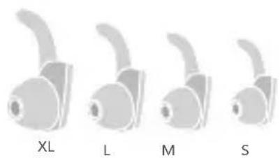HUAWEI AM61 - Choosing ear tips and wearing the earphones - 1