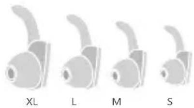 HUAWEI AM61 - Elección de los tapones de auriculares y uso de los auriculares - 1