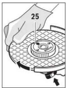 BOSCH GWS 6100 Professional - Quick-clamping Nut SDS-clip - 1