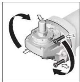 BOSCH GWS 9100 P Professional - Memutar kepala mesin - 1